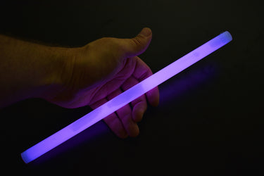 12 inch 15mm Purple Premium Glow Sticks- 10 Per Package